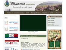 Tablet Screenshot of comunecassanoirpino.it
